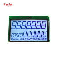 Prix usine personnalisé 7 chiffres de segment rouge ou orange rétro-éclairage distributeur de carburant écran lcd