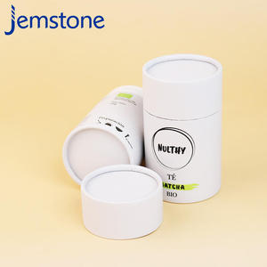 Emballage personnalisé de boîte-cadeau en carton écologique pour poudre de matcha, tube en papier kraft avec feuille d'aluminium de qualité alimentaire - Product Image 6