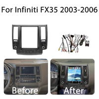 Radio Mobil 9.7" untuk Infiniti FX35 2003-2006 2007-2009 Gaya Tesla CarPlay Android Auto Mirror Link GPS Navi 2Din DSP Stereo Mobil