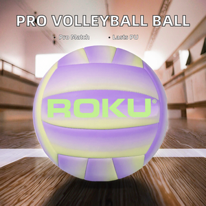 Ballon de volley-ball professionnel RVB-1 de haute qualité, conçu sur mesure, motif uni, fermeture réglable, matériaux recyclés, compétitif - Product Image 2