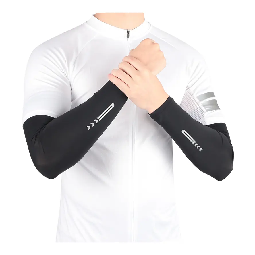 UPF 50+ Custom Compression Breathable Protective Arm Sleeves Cycling Arm Long Sleeves