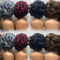Letsfly Promoción de $29, Pelucas de Cabello Humano 100% con Ondas Sueltas de 5x5 y 10 Pulgadas, Pelucas con Frente de Encaje SDD de Alta Calidad, 210 Gramos, 6 Colores