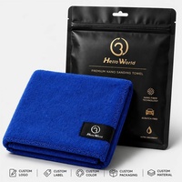 Serviette en microfibre nano suède Tavelya avec logo personnalisé 450 GSM 40x60 60x160 60x180 – Chiffon de polissage et de lustrage haute densité en gros