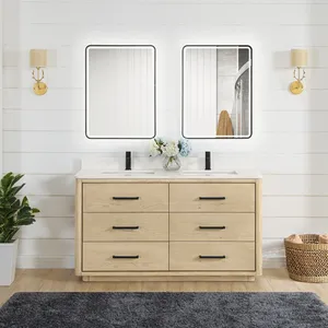 <span class=keywords><strong>Mobile</strong></span> <span class=keywords><strong>bagno</strong></span> in legno massello da terra, prodotto in Vietnam da Homedee Vietnam Factory. - Product Image 2
