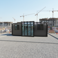 Maisons modulaires préfabriquées haut de gamme à prix compétitif, panneaux sandwich, construction en acier, extension à double aile, hôtel, villa