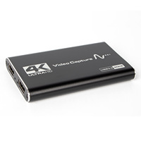 Tarjeta de Captura de Video 4K 60fps de Aleación de Aluminio para Dispositivos USB 3.0, para Transmisión en Vivo de Xbox, Grabación de Juegos en Formato MP4
