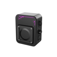 Speaker Portabel Nirkabel 5.4 dengan Mikrofon Terintegrasi, Lampu LED, Bahan Plastik, dan Remote Control