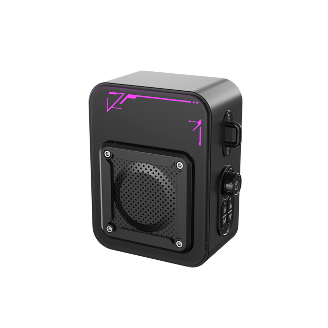 Wireless for Portable 5.4 Speaker with Built-in Microphone LED Lighting Plastic Material and Remote Control