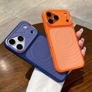 Funda magnética para teléfono móvil con diseño de ondas metálicas, colores puros, para iPhone 12 13 14 15 16 17 Pro Max, venta al por mayor - Product Image 6