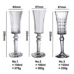 Verres à <span class=keywords><strong>champagne</strong></span> vintage gravés pour fêtes <span class=keywords><strong>de</strong></span> mariage, gobelets à vin rouge pour restaurants et marchés - Product Image 5
