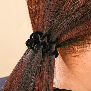 Personnalisable femmes mode <span class=keywords><strong>spirale</strong></span> élastique élastique téléphone fil cheveux cravates élastique bandeau cheveux accessoires bobine anneau chouchous - Product Image 6