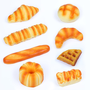 Jouets Squishy en Forme de Pain Assortis, Jouets Souples à Presser, Ensemble de Jouets Anti-Stress pour Boulangerie, Vente en Gros - Product Image 5