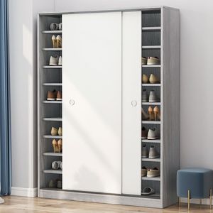 Armadietto Scarpiera <span class=keywords><strong>con</strong></span> <span class=keywords><strong>Ante</strong></span> Scorrevoli in Legno di Grande Capacità, Contenitore Organizzabile, Disponibile in Stock - Product Image 4