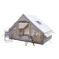 Tente de glamping gonflable de luxe Zentopia, imperméable, grande capacité, tente cabine à structure pneumatique pour le camping