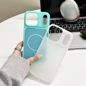เคสโทรศัพท์มือถือ TPU PC สีลูกกวาด สำหรับ <span class=keywords><strong>iPhone</strong></span> 17 Pro Max 16 15 <span class=keywords><strong>14</strong></span> Plus 13 12 รองรับการชาร์จไร้สายแบบแม่เหล็ก - Product Image 2