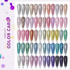 JTING Free Custom Unique Brand 60colors Collection Glitter Platinum Gel Nail Polish Set <b>Box</b> Color <b>Book</b> OEM Nail Factory Supplies - Product Image 3