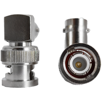 Conector BNC-JWK de Latón de Alto Rendimiento, 50 ohmios, Conector Coaxial BNC Macho en Ángulo Hembra