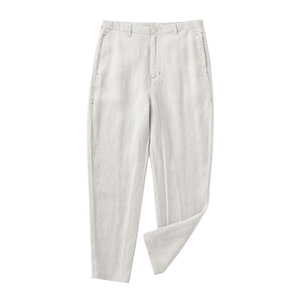 Novas Calças Longas de Linho Casuais Soltas e Respiráveis - Product Image 1
