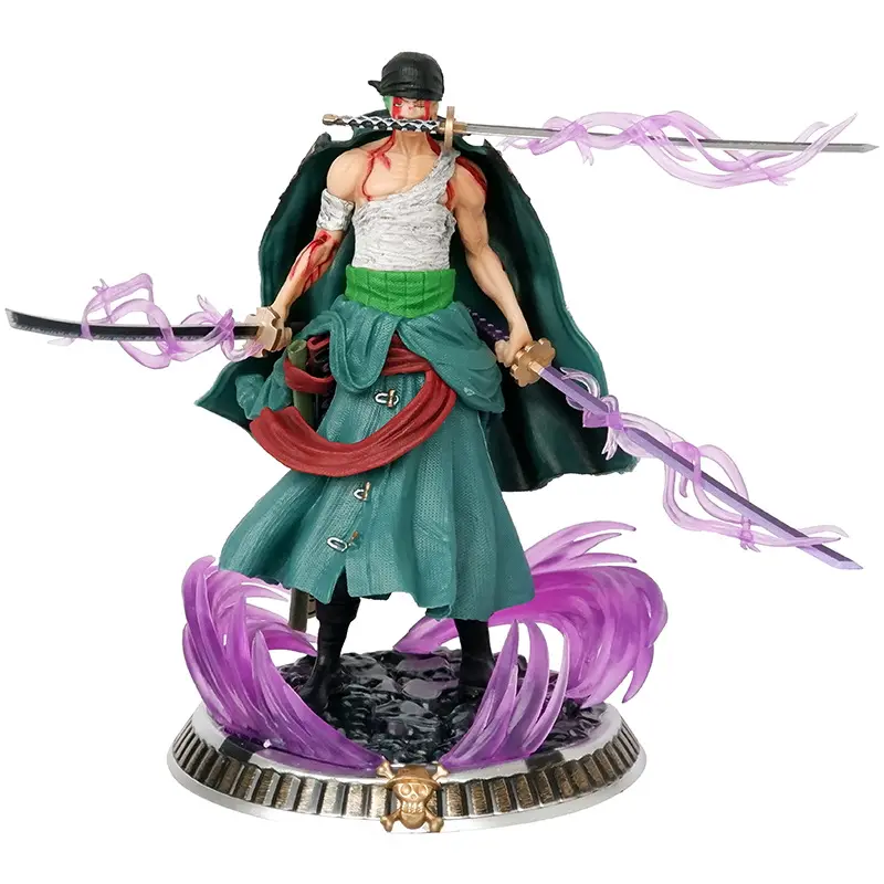 Uma peça de brinquedo Zoro, bonecos de ação de anime, modelo de caixa de brinquedo de uma peça, peça de anime por atacado