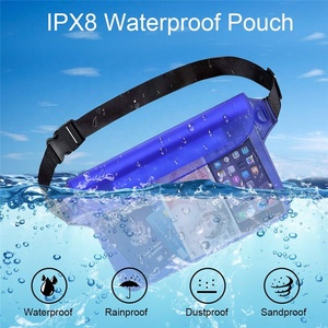<span class=keywords><strong>Riñonera</strong></span> de cintura <span class=keywords><strong>plana</strong></span> de PVC con logotipo personalizado IPX8 profesional Cierre de cremallera personalizable Bolsa impermeable directa de fábrica - Product Image 5