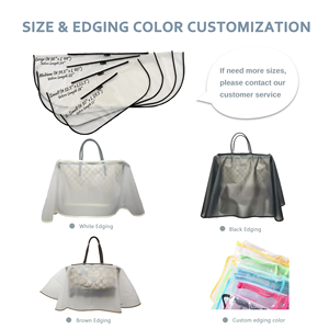 Logotipo personalizado transparente esmerilado EVA semitransparente mujeres protector impermeable bolso cubierta de lluvia productos de temporada de lluvia - Product Image 6