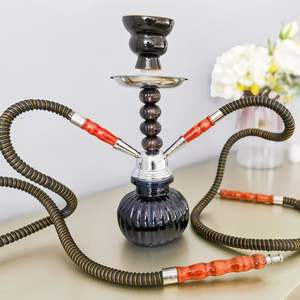 Fábrica transfronteriza caliente 32 cm pequeño doble acrílico Color Maya Hookah con sabor cuenco laca técnica Hookah carbón - Product Image 2