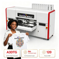 Imprimante textile numérique DTG A3 double station avec quatre têtes d'impression Epson I3200 pour personnalisation sur mesure