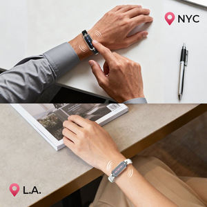 Nueva Llegada, Pulseras de Silicona <span class=keywords><strong>TOTWOO</strong></span> con Código Morse, Pulseras Inteligentes con Vibración Táctil para Parejas en Relaciones a Distancia - Product Image 3