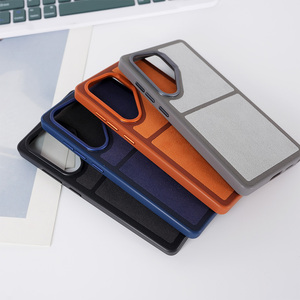 เคสโทรศัพท์ L087 สำหรับ Samsung Galaxy S26 S25 S24 Ultra เคส TPU PU หนัง ป้องกันโทรศัพท์มือถือ เคสหรูหราสำหรับ iPhone 17 16 Pro Max - Product Image 4