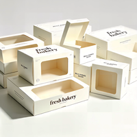Emballages en gros haut de gamme pour pâtisseries : pliables, écologiques, avec fenêtre personnalisée, finition mate et doublure en mousse pour donuts
