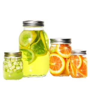 Tarro de cristal cuadrado y redondo con tapón de rosca para el almacenamiento de alimentos, conservas, encurtidos y mermelada, botella de conservas sellada - Product Image 3