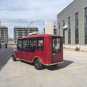 Voiture électrique vintage rouge haute vitesse 11 places avec certificat, idéale pour navette de station balnéaire et de communauté - Product Image 3