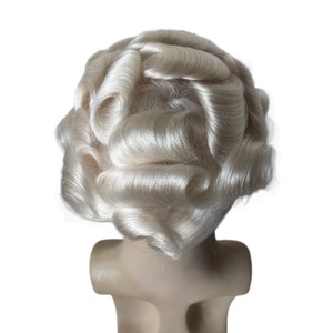 Cabello Humano Virgen Indio para Reemplazo Capilar, <span class=keywords><strong>Color</strong></span> <span class=keywords><strong>Platino</strong></span> # 60RY Nuevo Tupé AUS 8x10 para Hombres Europeos - Product Image 5