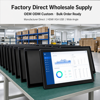 Ordinateur tactile tout-en-un 21,5 pouces, fabrication directe d'usine, OEM ODM, vente en gros personnalisée, VGA USB grand angle