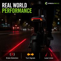 Feu arrière LED pour trottinette électrique Carbonrevo – Léger, ajustement parfait, résistant à l'usure, pièce de rechange durable