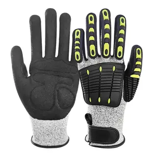 High Quality Anti-Impact TPR Industrial Work Gloves Oilfield Impact Resistant Gloves for Working