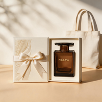 Flacon vide pour diffuseur de parfum, aromathérapie, 150 ml, base carrée, bord large, transparent, noir fumé, ensemble
