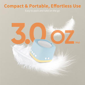 Sleep Therapy Sound Machine with Amber Breathing <b>Light</b>,<b>Timer</b> Memory Function for Baby Adult Travel Office Noise Blocking (Blue) - Product Image 6