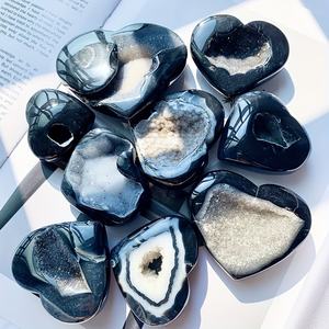 Cristal de Ágata Negra de Primera Calidad al por Mayor, Piedra Natural Pulida para Decoración del Hogar y Regalos Navideños Únicos - Product Image 6