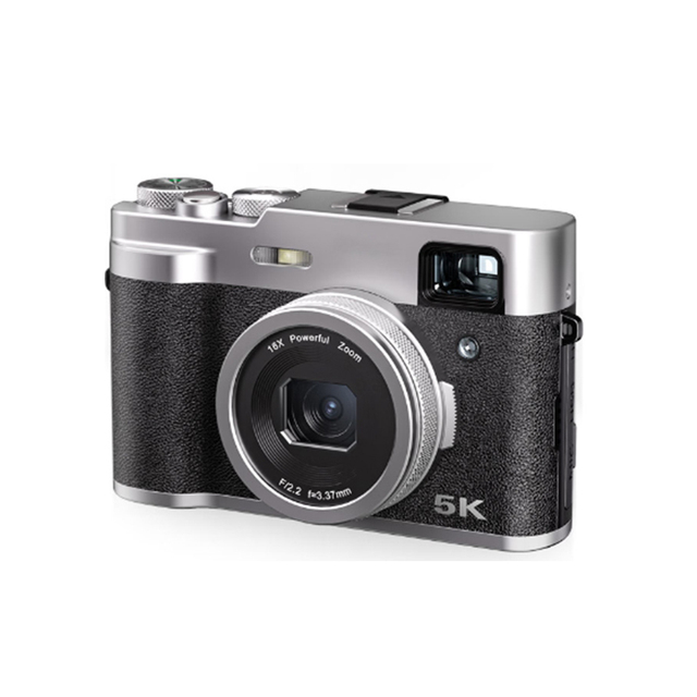 Smart Retro Imaging Digital Camera 48MP Autofocus 5K Ultra HD Video Dual Screen Mini SD Card Rear Selfie Lens 16x Zoom 2.8-inch