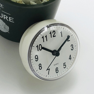 Mini <span class=keywords><strong>horloge</strong></span> murale à ventouse, anti-buée, étanche, à quartz, pour <span class=keywords><strong>salle</strong></span> <span class=keywords><strong>de</strong></span> <span class=keywords><strong>bain</strong></span> et cuisine, design chinois moderne, forme ronde, 7 cm - Product Image 2