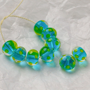 Cuentas de Vidrio Sueltas con Acabado Brillante, Altamente Transparentes, Hechas a Mano, para la Fabricación de Joyería DIY, Venta al Por Mayor - Product Image 4