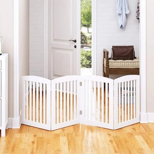 Pet <b>Gate</b> Wood 36 In Wide 11.8 In High <b>Folding</b> Indoor Safety <b>Gate</b> For <b>Stairs</b> And Pets - Product Image 3