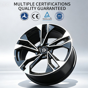 Ruedas FLowtone <span class=keywords><strong>de</strong></span> Fábrica China, Económicas, Nuevas, <span class=keywords><strong>de</strong></span> Aleación <span class=keywords><strong>de</strong></span> Alta Calidad <span class=keywords><strong>de</strong></span> 19 y 20 Pulgadas, 5x112, Diseño <span class=keywords><strong>de</strong></span> 5 Radios en Negro para Audi y Benz - Product Image 4
