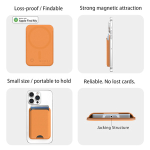 Cartera Magnética de Piel de Gran Venta con Función Rastreador GPS y Soporte “Encontrar <span class=keywords><strong>Mi</strong></span> Banco” para Tarjetas de Identificación, Compatible con MagSafe para iPhone - Product Image 6