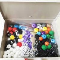 Kit de Modelos Moleculares de 444 Piezas, 136 Atómicos para Química - Construye Moléculas Orgánicas/Inorgánicas, Herramienta Educativa para Estudiantes/Laboratorio