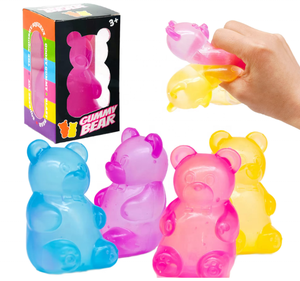 Colorful Bear Slow <b>Rebound</b> Squishy <b>Ball</b> TPR Toy Stress Relief & Fatigue Squeeze Gift for 14 Years & up - Product Image 1