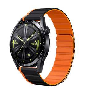 <span class=keywords><strong>Bracelet</strong></span> de montre magnétique en silicone deux couleurs universel personnalisé 20/22mm pour Samsung <span class=keywords><strong>Garmin</strong></span> Bracelets de sport pour hommes et femmes - Product Image 4