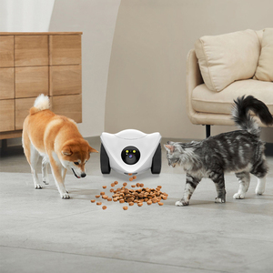 Nuovo Robot Giocattolo Intelligente per <span class=keywords><strong>Cani</strong></span> e Gatti con Telecamera, Dispenser di Snack, Laser, Monitoraggio Automatico, Audio Bidirezionale e Compagno Remoto - Product Image 4
