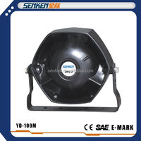 Bocina para Auto Senken YD-100M de 100W de Alta Potencia, Sirena, Bocina Fuerte para Camión, Auto, Camioneta, Ambulancia, Vehículo de Rescate de Emergencia